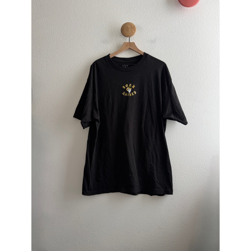 Born X Raised Los Angeles Rams Tshirt Black XL Vamos Rams NFL Streetwear Tee